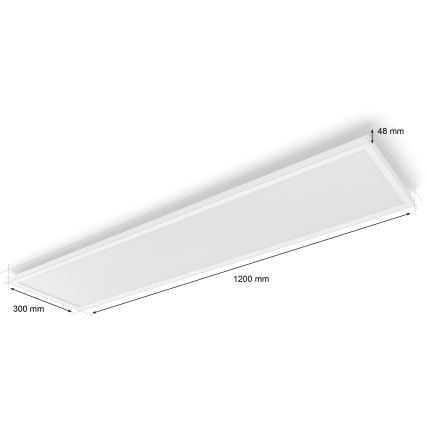 Philips - Plafonieră LED reglabilă Hue AURELLE LED/39W/230V 2200-6500K 120x30 cm alb