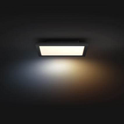 Philips Hue AURELLE - Plafonieră LED dimabilă, 19W/230V, 2200-6500K, 30x30 cm, negru