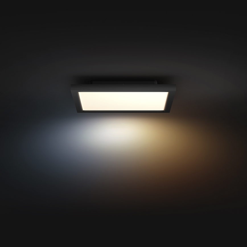 Philips Hue AURELLE - Plafonieră LED dimabilă, 19W/230V, 2200-6500K, 30x30 cm, negru