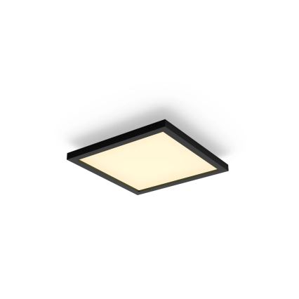 Philips Hue AURELLE - Plafonieră LED dimabilă, 19W/230V, 2200-6500K, 30x30 cm, negru