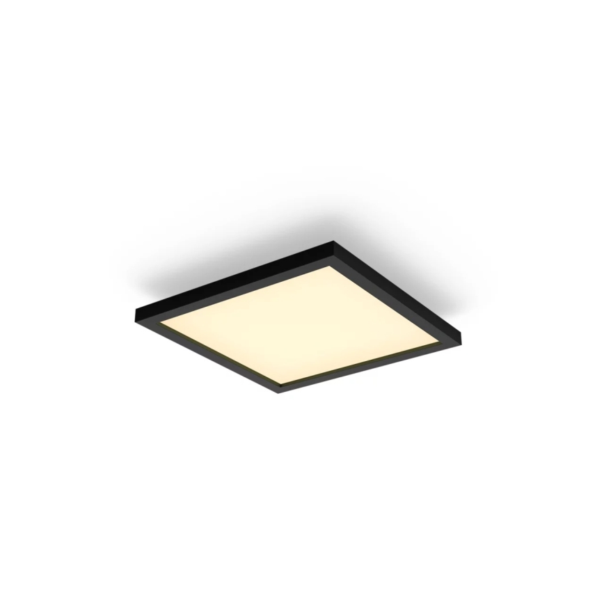 Philips Hue AURELLE - Plafonieră LED dimabilă, 19W/230V, 2200-6500K, 30x30 cm, negru