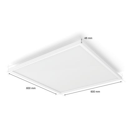 Philips - Plafonieră LED dimabilă Hue AURELLE LED/39W/230V 2200-6500K 60x60 cm albă