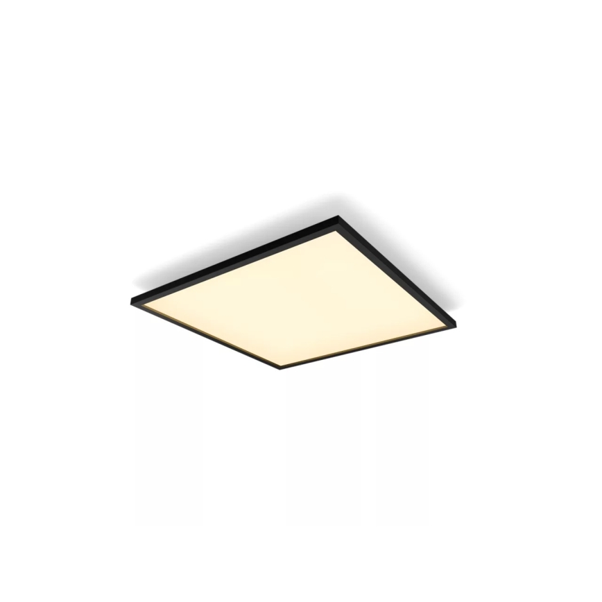 Philips - Plafonieră LED dimabilă Hue AURELLE, 39 W, 230 V, 2200–6500 K, 60 x 60 cm, neagră
