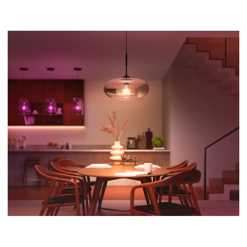 Bec LED dimabil Philips Hue White and Color Ambiance E27, 8,1 W, 230 V, 1000-20000 K
