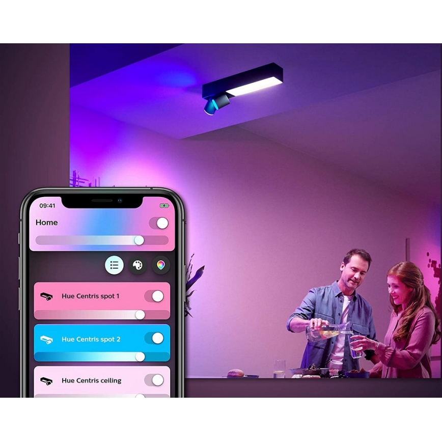 Philips - Spot LED RGBW dimabil Hue CENTRIS LED/11W/230V + 2xGU10/5,7W