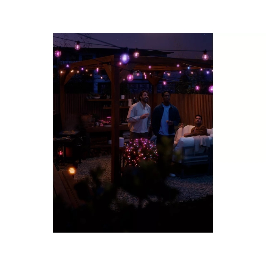 Philips - Hue FESTAVIA șir luminos exterior LED RGBW, extensibil și reglabil, 10xLED, 7m, IP65