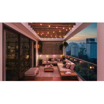 Philips - Ghirlandă de extensie LED RGBW reglabilă pentru exterior Hue FESTAVIA 20xLED 14m IP65