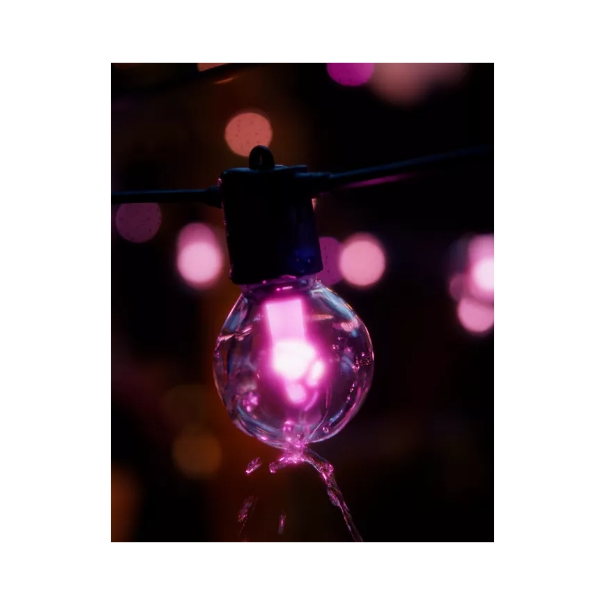 Philips - Ghirlandă de extensie LED RGBW reglabilă pentru exterior Hue FESTAVIA 20xLED 14m IP65