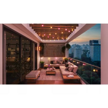 Philips Hue FESTAVIA - Ghirlandă LED RGBW reglabilă pentru exterior 20xLED 14m IP65