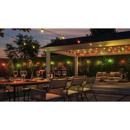 Philips Hue FESTAVIA - Ghirlandă LED RGBW reglabilă pentru exterior 20xLED 14m IP65