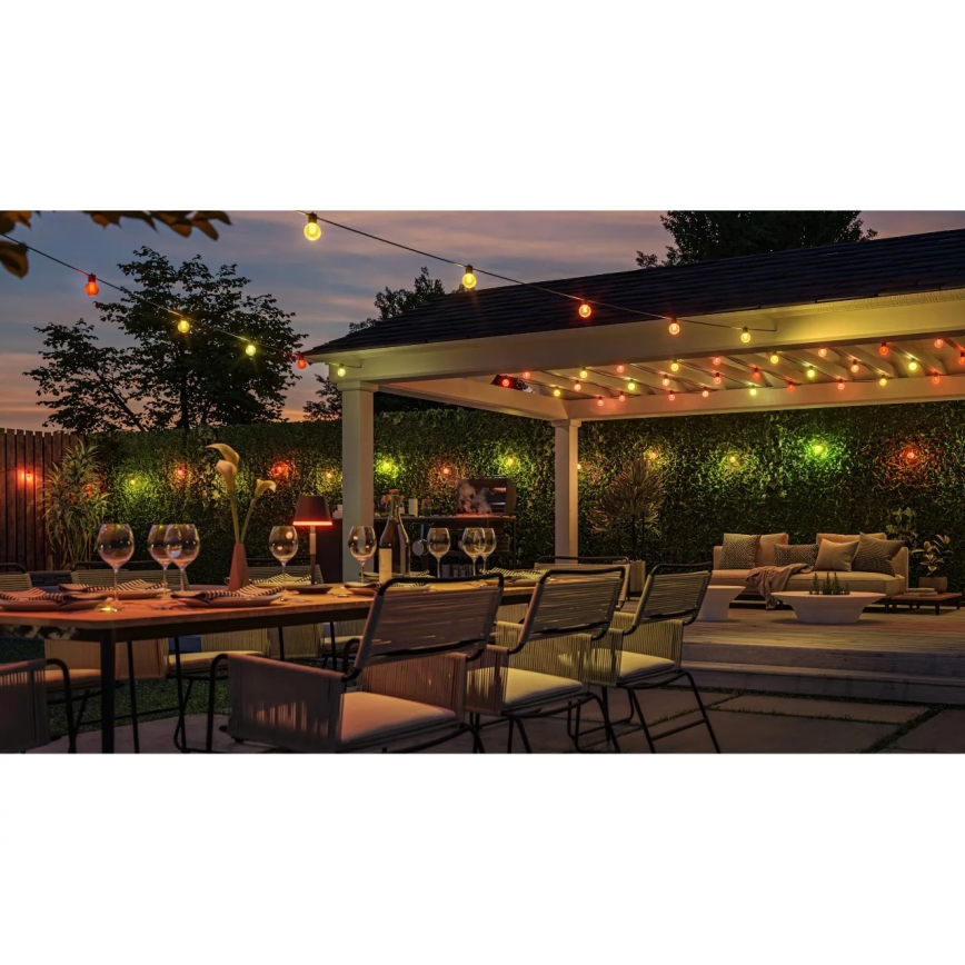 Philips Hue FESTAVIA - Ghirlandă LED RGBW reglabilă pentru exterior 20xLED 14m IP65