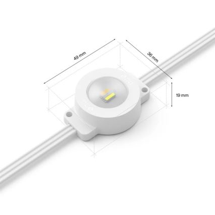 Philips - Ghirlandă LED de exterior Hue FESTAVIA RGBW dimerizabilă, 32 LED, 18 m, 1000-20000K, IP65