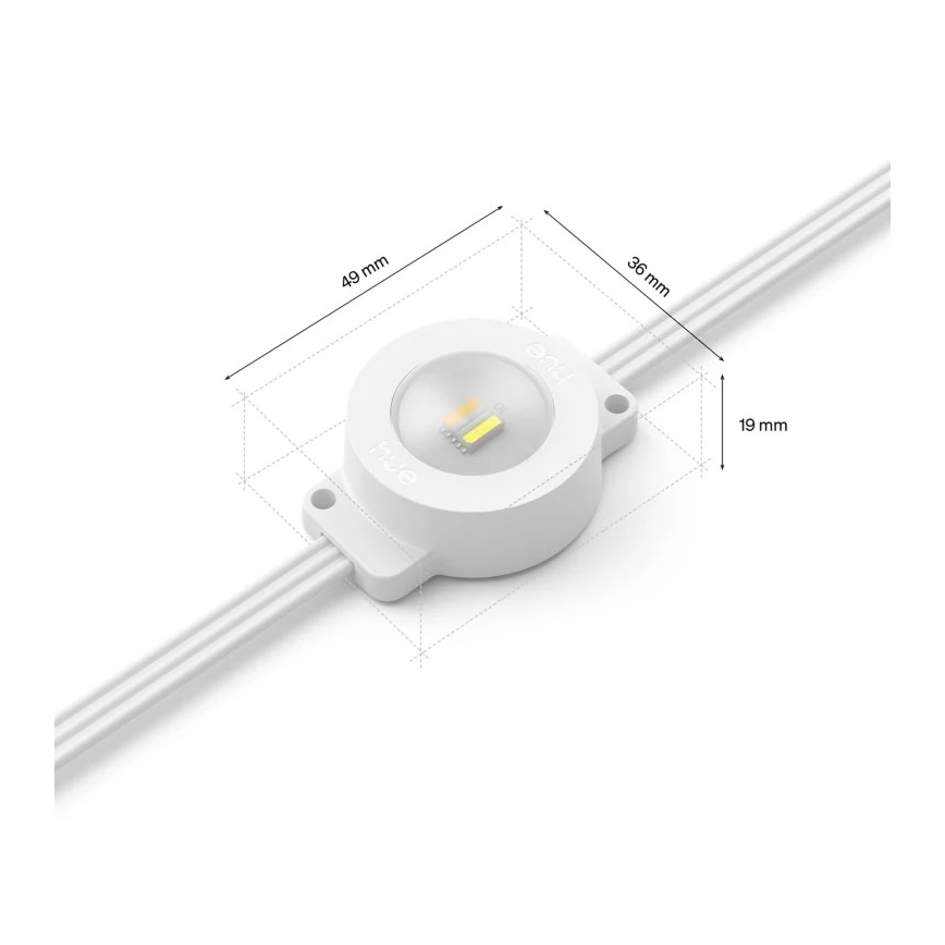 Philips - Ghirlandă LED de exterior Hue FESTAVIA RGBW dimerizabilă, 32 LED, 18 m, 1000-20000K, IP65