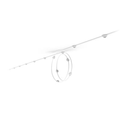 Philips - Hue FESTAVIA, ghirlandă luminoasă LED RGBW pentru exterior, extensibilă și reglabilă, 16 x LED, 9 m, 1000–20000 K, IP65