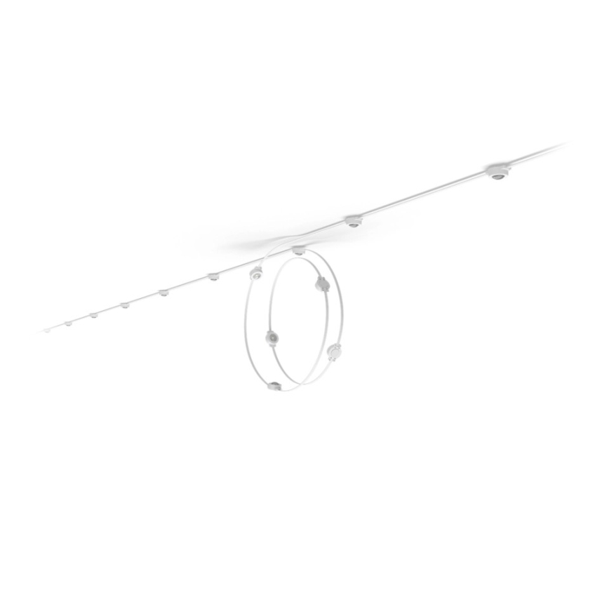 Philips - Hue FESTAVIA, ghirlandă luminoasă LED RGBW pentru exterior, extensibilă și reglabilă, 16 x LED, 9 m, 1000–20000 K, IP65