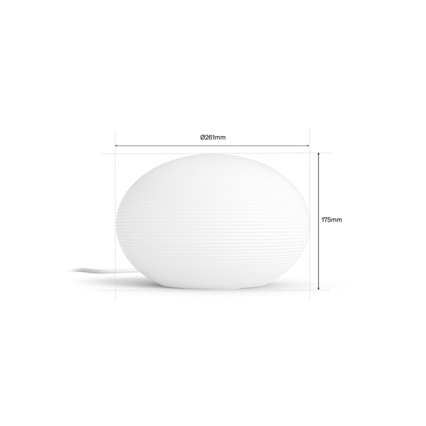 Philips Hue FLOURISH Lampă de masă LED RGB dimabilă White And Color Ambiance 1xE27/8,1W/230V 1000-20000K