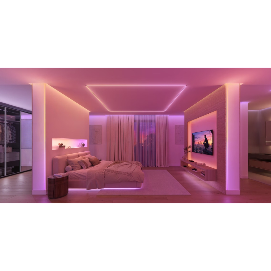 Philips - Hue FLUX bandă LED RGBW dimabilă 10 m, LED/20W/230V, 2200-6500K