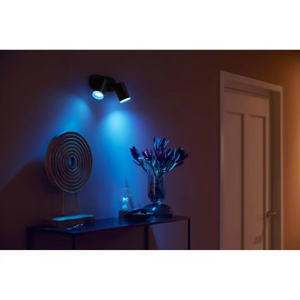 Philips - Spot LED RGBW reglabil Hue FUGATO 2xGU10/4,2W/230V 2000-6500K negru