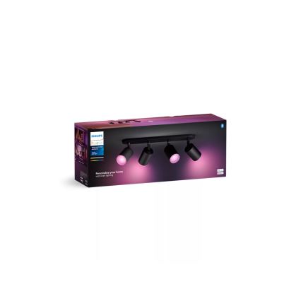 Philips - Spot LED RGBW reglabil Hue FUGATO 4xGU10/4,2W/230V 2000-6500K negru