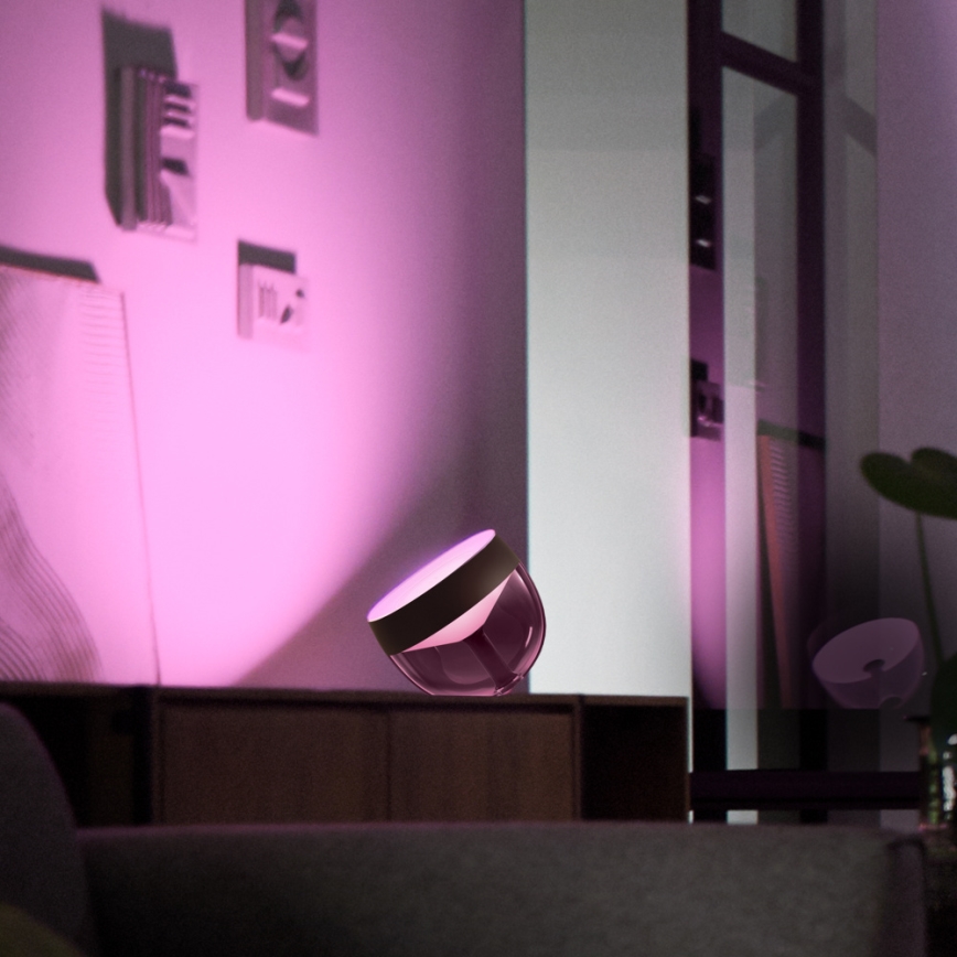Philips - Lampă de birou LED RGB reglabilă Hue IRIS LED/8,2W/230V 2000-6500K negru