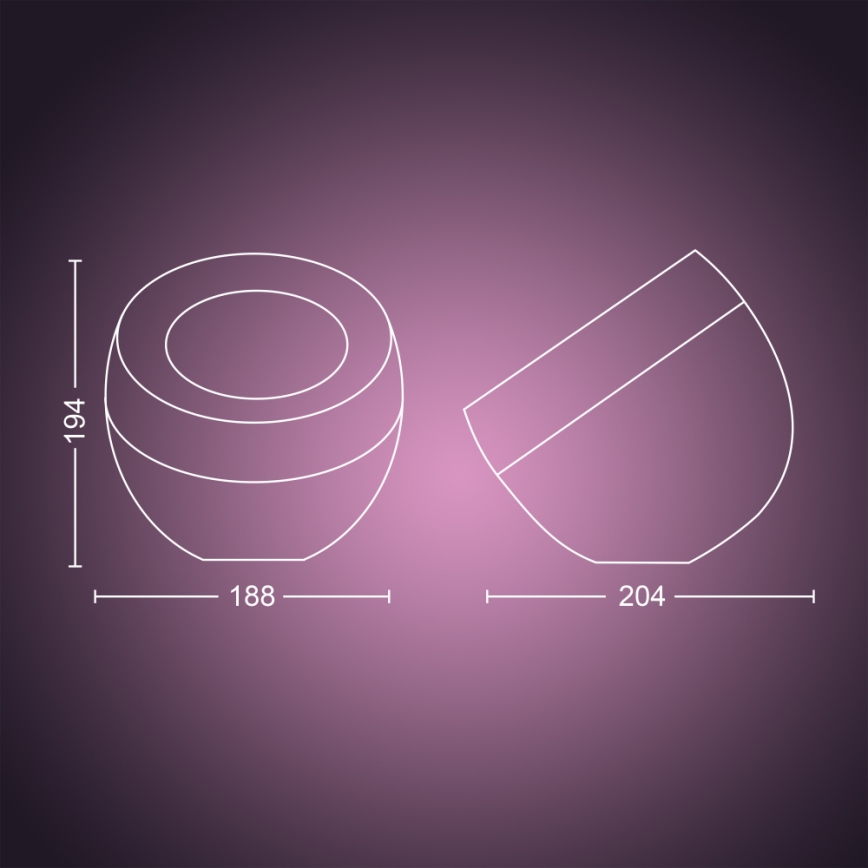 Philips - Lampă de birou LED RGB reglabilă Hue IRIS LED/8,2W/230V 2000-6500K cu finisaj cupru