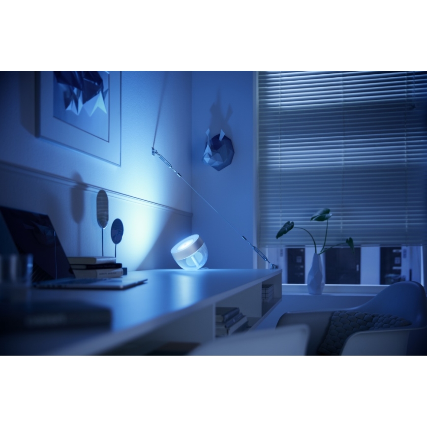 Philips - Lampă de birou LED RGB reglabilă Hue IRIS LED/8,2W/230V 2000-6500K argintiu