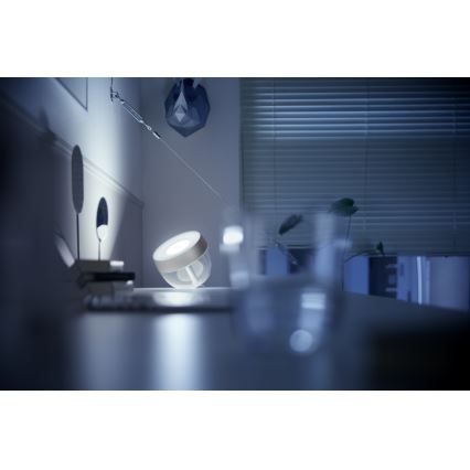 Philips - Lampă de birou LED RGB reglabilă Hue IRIS LED/8,2W/230V 2000-6500K argintiu