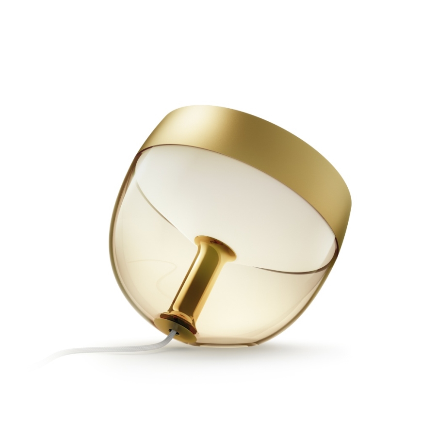 Philips - Lampă de birou LED RGB reglabilă Hue IRIS LED/8,2W/230V 2000-6500K aurie