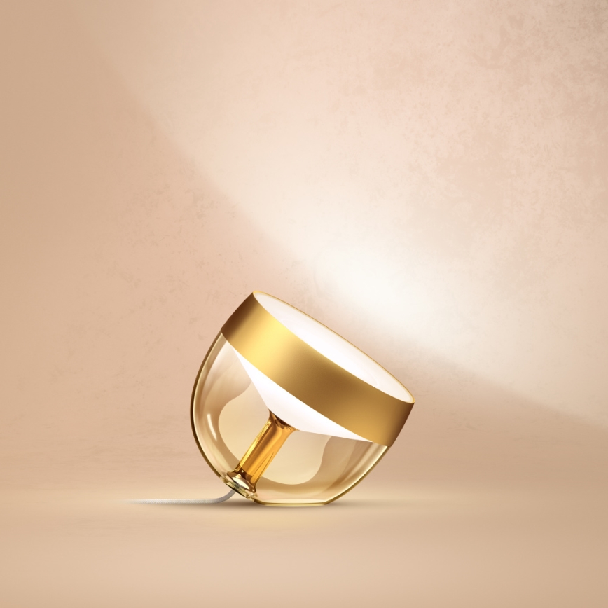 Philips - Lampă de birou LED RGB reglabilă Hue IRIS LED/8,2W/230V 2000-6500K aurie