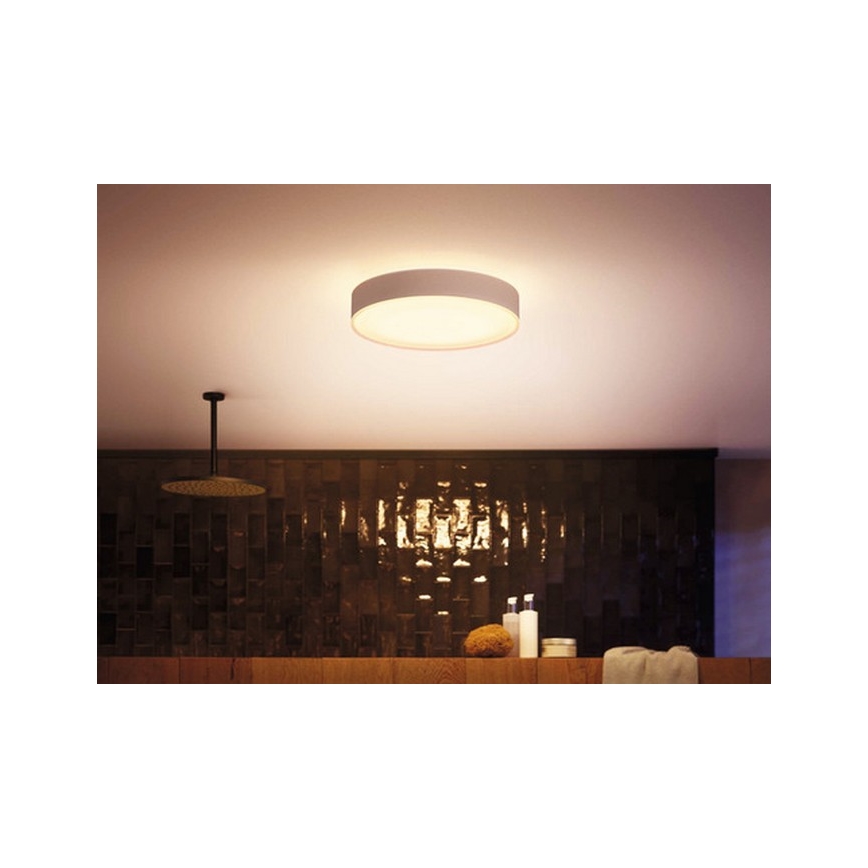 Philips - Lampă LED reglabilă pentru baie Hue DEVERE LED/33,5W/230V IP44 diametru 425 mm 2200-6500K + telecomandă