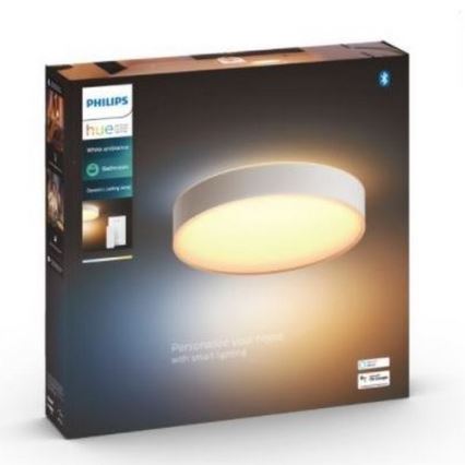 Philips - Lampă LED reglabilă pentru baie Hue DEVERE LED/33,5W/230V IP44 diametru 425 mm 2200-6500K + telecomandă