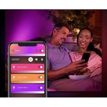 Philips - Lampă LED RGB exterioară reglabilă Hue LILY LED/15W/230V IP65