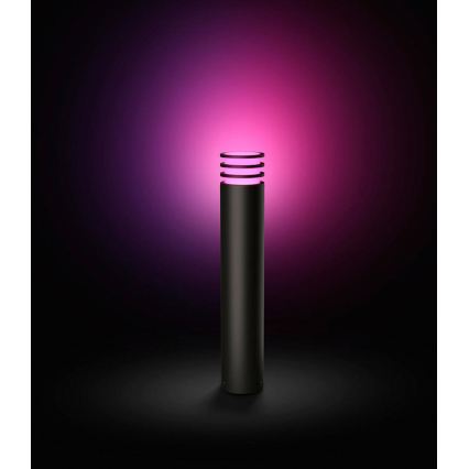 Philips Hue LUCCA - Lampă LED RGB reglabilă pentru exterior 1xE27/8,1W/230V 77 cm 1000-20000K IP44