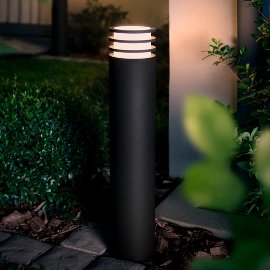 Philips Hue LUCCA - Lampă LED RGB reglabilă pentru exterior 1xE27/8,1W/230V 77 cm 1000-20000K IP44