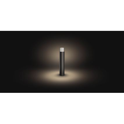 Philips Hue LUCCA - Lampă LED RGB reglabilă pentru exterior 1xE27/8,1W/230V 77 cm 1000-20000K IP44