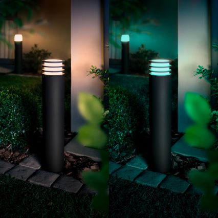 Philips Hue LUCCA - Lampă LED RGB reglabilă pentru exterior 1xE27/8,1W/230V 77 cm 1000-20000K IP44