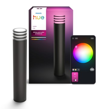 Philips Hue LUCCA - Lampă LED RGB reglabilă pentru exterior 1xE27/8,1W/230V 77 cm 1000-20000K IP44