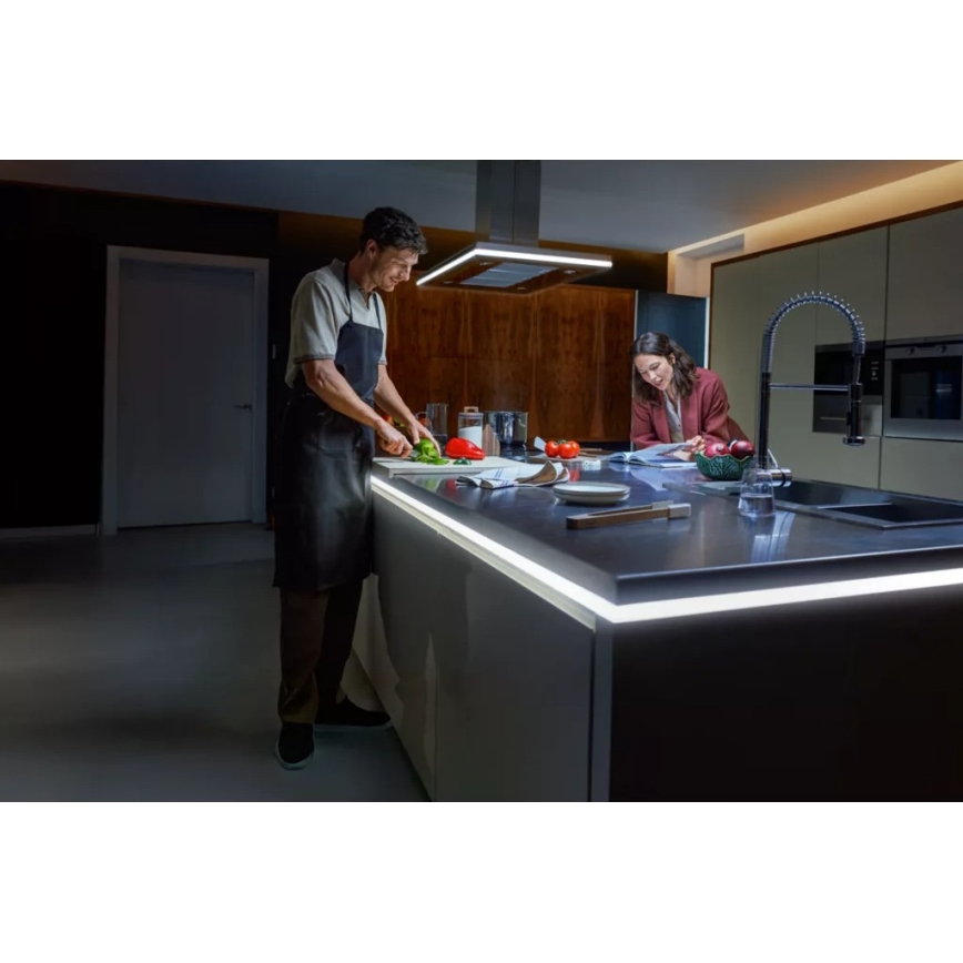 Philips Hue OMNIGLOW - bandă LED RGBW reglabilă, 5 m, 60 W, 230 V, 2200–6500 K