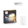 Philips Hue - plafonieră LED dimabilă, 9,6 W/230 V, 2200–6500 K, Ø 261 mm, albă + telecomandă