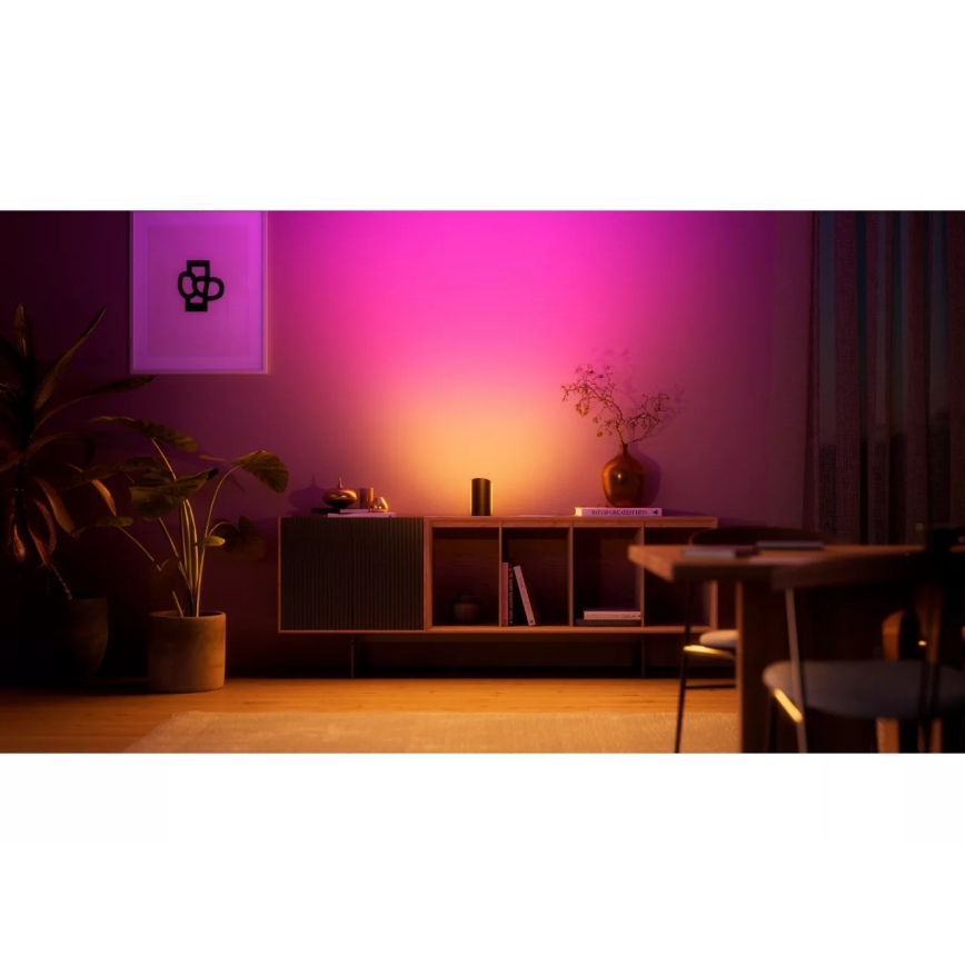 Philips Hue PLAY Wall Washer - Set de 2 proiectoare LED RGBW, dimabile, 20W/230V, 2000–6500K, negru