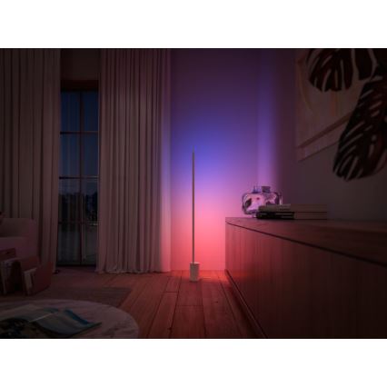 Philips - Lampă de podea reglabilă LED RGBW Hue SIGNE LED/29W/230V 2000-6500K albă