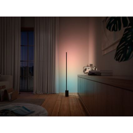 Philips - Lampă de podea reglabilă LED RGBW Hue SIGNE LED/29W/230V 2000-6500K negru