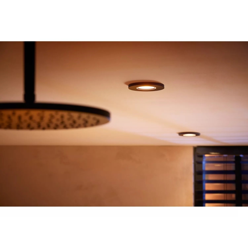 Philips - Lampă LED RGBW reglabilă pentru baie, montaj încastrat Hue XAMENTO 1xGU10/4,2W/230V 2000-6500K IP44