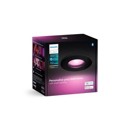 Philips - Lampă LED RGBW reglabilă pentru baie, montaj încastrat Hue XAMENTO 1xGU10/4,2W/230V 2000-6500K IP44