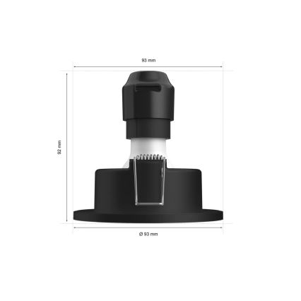 Philips - Lampă LED RGBW reglabilă pentru baie, montaj încastrat Hue XAMENTO 1xGU10/4,2W/230V 2000-6500K IP44
