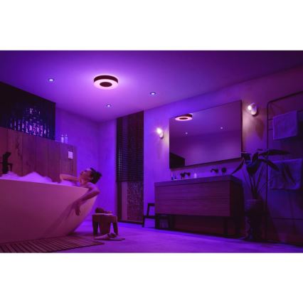 Philips - Lampă LED RGBW reglabilă pentru baie Hue XAMENTO LED/33,5W/230V IP44 diametru 381 mm 2000-6500K