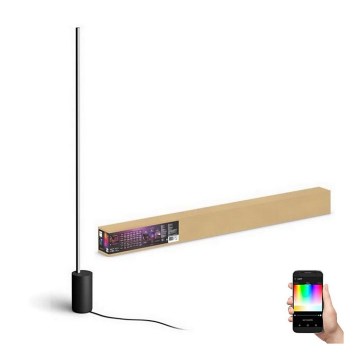 Philips - Lampă de podea reglabilă LED RGBW Hue SIGNE LED/29W/230V 2000-6500K negru