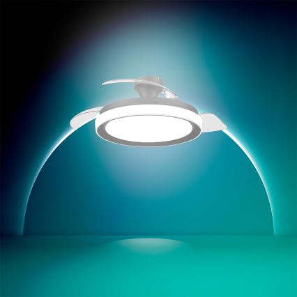 Philips - Plafonieră LED dimabilă cu ventilator BLISS, LED 35 W, 230 V, neagră + telecomandă