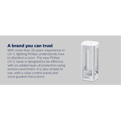 Philips - Lampă germicidă dezinfectantă cu senzor UV-C/24W/230V