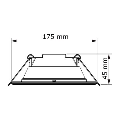 Philips - Lampă încastrată LED LED/11W/230V 3000K